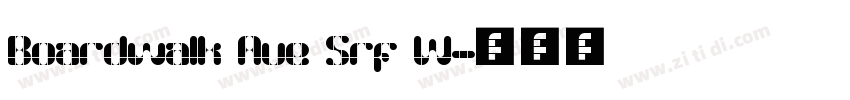 Boardwalk Ave Srf W字体转换